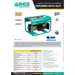 Groupe Electrogène Worms / Imer Explorer 6510 XL27